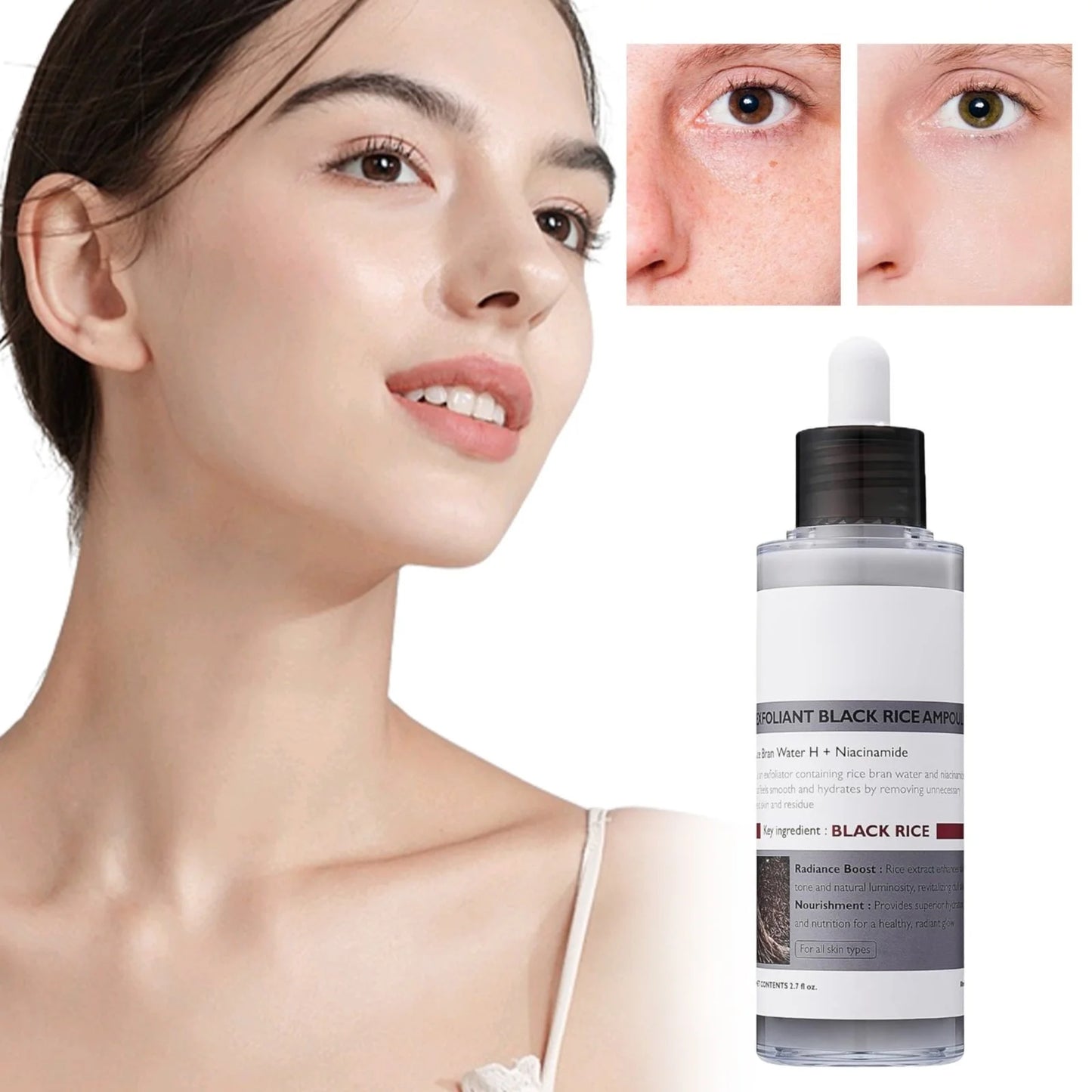 Sérum Éclat à l’Essence de Riz – Hydratation Intense, Réparation & Teint Lumineux